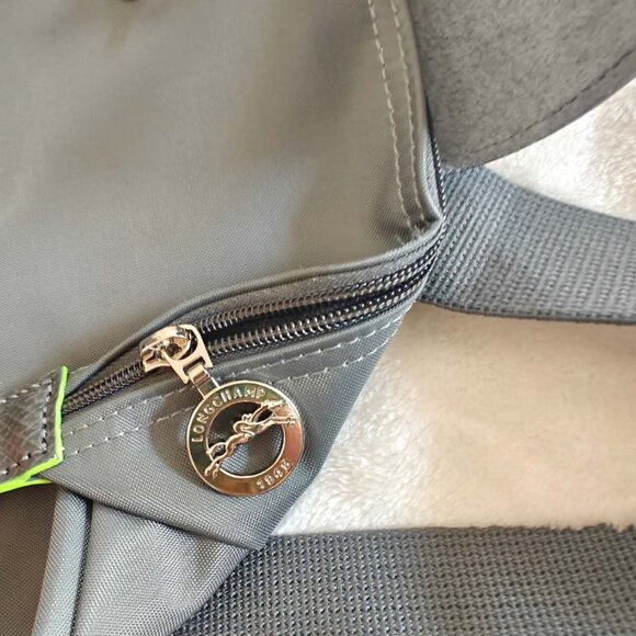 NEW Longchamp Le Pliage M Backpack Graphite Grey - Picture 12 of 12